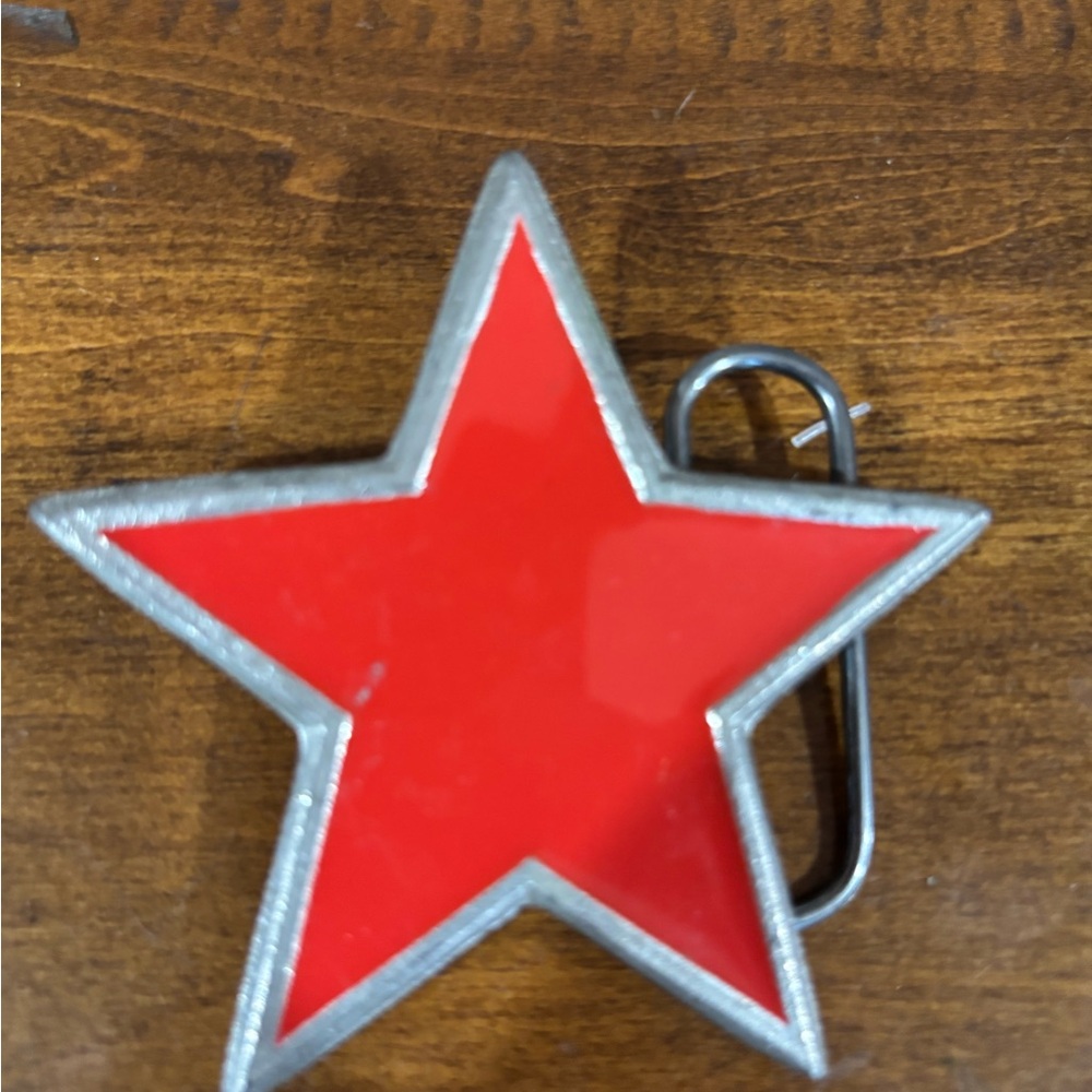 Red Star Belt Buckle